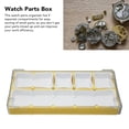 thumbnail image 4 of Watch Screw Storage Box, Rubber Bottom Liner High Density 5 Compartments Portable Watch Parts Storage  For Watch Repair For Girls, 4 of 8