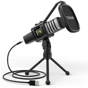 USB Microphone, TONOR Cardioid Condenser Computer PC Mic with Tripod Stand, Pop Filter, TC30