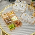 thumbnail image 3 of TidBay Nut And Candy Serving Tray with Lids Fruit Plate Plastic Compartment Appetizer Food Display Dish Platter Divided Snack Serving Bowls for Coffee Tea Nuts, 3 of 8