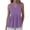 Purple, variant on Women's V Notch Neck Ruffle Hem Sleeveless Peplum Tank Top Casual Loose Fit Flowy Summer Tops for Daily Wear, Beach, Vacation & Office Pink M