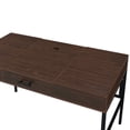 thumbnail image 4 of ACME Verster Built-in USB Port Writing Desk in Oak and Black, 4 of 8