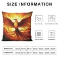 thumbnail image 5 of JEUXUS  Flame Phoenix Printed Throw Pillow Cover,  Luxurious Cushion Covers with Decorative Features, Perfect for Sofas and Beds, 5 of 5