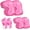 Pink, variant on WLGJL Kids Youth Knee and Elbow Pads Protective Gear Set for Roller Skates Cycling Skateboarding Scooter Sports