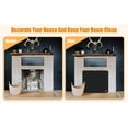 thumbnail image 3 of Magnet Fireplace Cover, Fireproof Fireplace Draft Blocker, Fireplace Blanket for Heat Loss, Fireplace Cold Air Blocker, Black(36" W x 24" H), 3 of 12