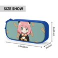 thumbnail image 3 of Anya Forger Spy X Pencil Case, Durable Pencil Pouch with Big Capacity, Minimalist Portable Stationery Bag, Aesthetic Zipper Pencil Box, 3 of 8