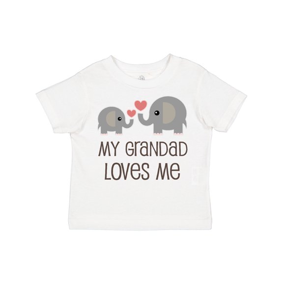 Inktastic My Grandad Loves Me Boys or Girls Toddler T-Shirt