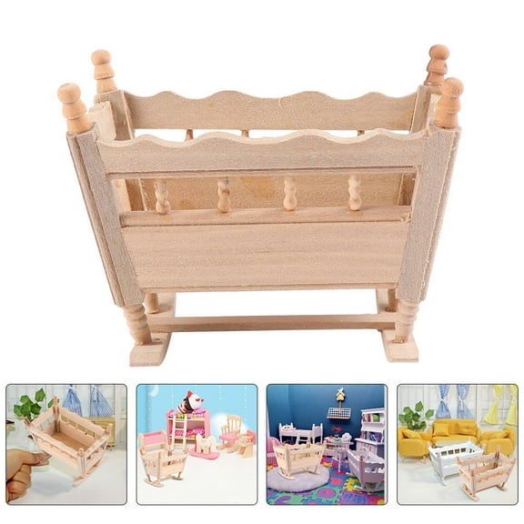 LOLIPPYY DIY Enthusiasts Mini Cradle Model Furniture 1Set