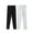 Black+White, variant on SILVERCELL 2 Packs Girls Casual Solid Leggings Tights Big Girl Sports Dance Athletic Pants, 3-12 Years