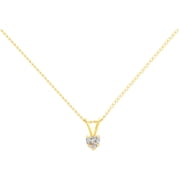 Brilliance Fine Jw Ss/14k Heart With Cz/gf Chn Pend