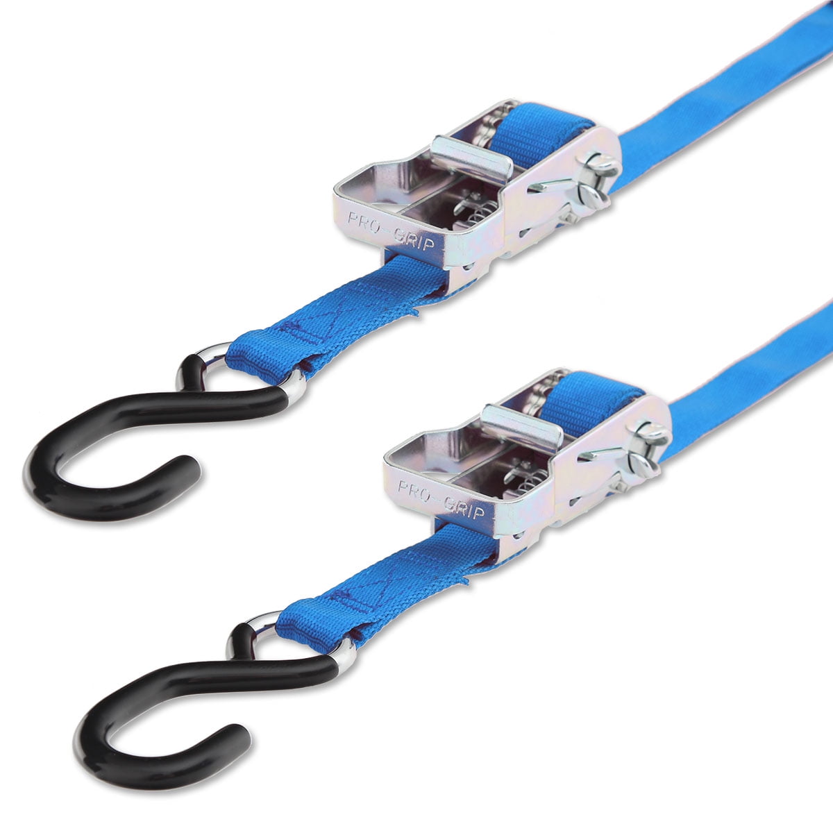 Progrip Powersports Motorcycle Ratchet Tie Down Straps Lab Tested 2 Pack Blue