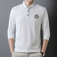 thumbnail image 2 of Men's Autumn Polo Embroidered Crown Long Sleeve T-shirt, 2 of 11