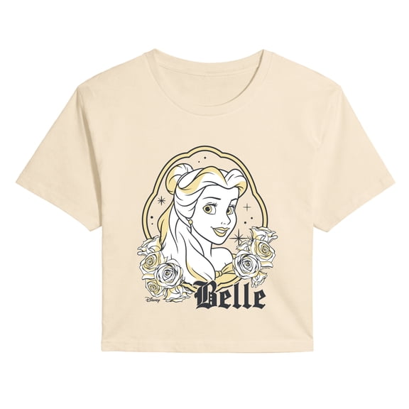 Disney - Belle Picture Frame Women's Cropped Graphic T-Shirt