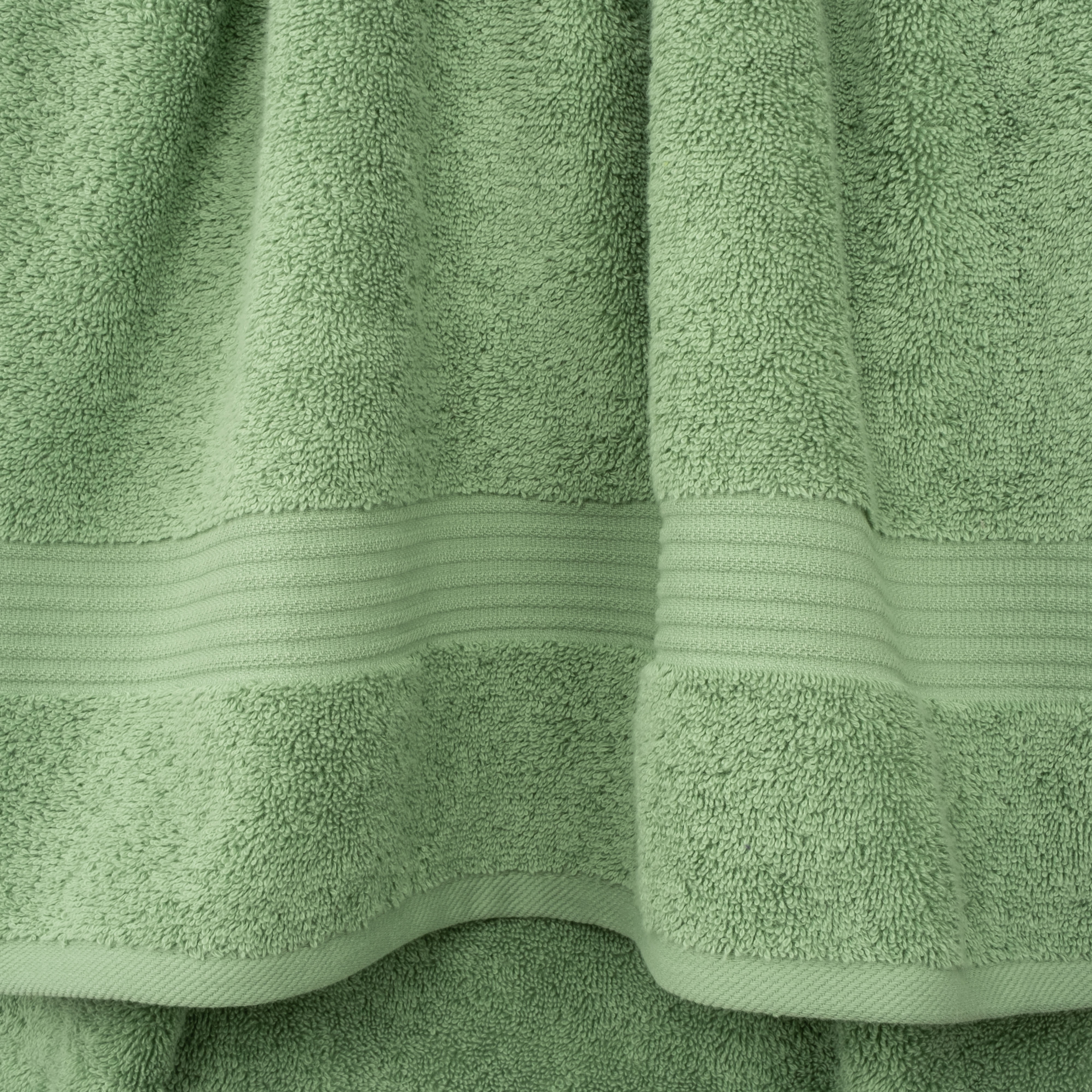 Cotton Paradise 100% Cotton 4 Piece Turkish Bath Towel Set, Soft Plush Towels Clearance Bathroom Set, Sage Green