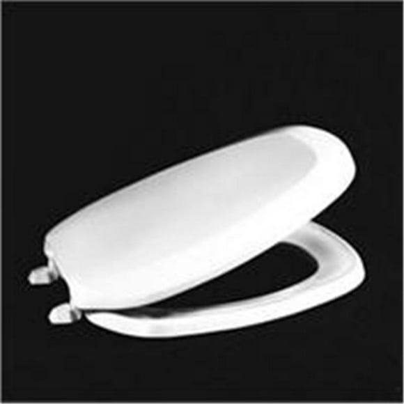Centoco EMB601-001 Siège de Toilette en Plastique de Style Emblème Blanc Allongé
