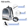 thumbnail image 3 of Easygdp 3d Lighthouse in the Surf Mochila de Lona Resistente para Laptop, Compatible con Laptops de 15 a 17 pulgadas, Ideal para Escuela, Trabajo y Viajes-Medium, 3 of 5