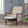 thumbnail image 2 of Upholstered Pushback Recliner Chair, Traditional Push Back Recliner Chair with , Recliner Chair with Lumbar Support , Mid Century Modern Armchair for Living Room,Beige, 2 of 7
