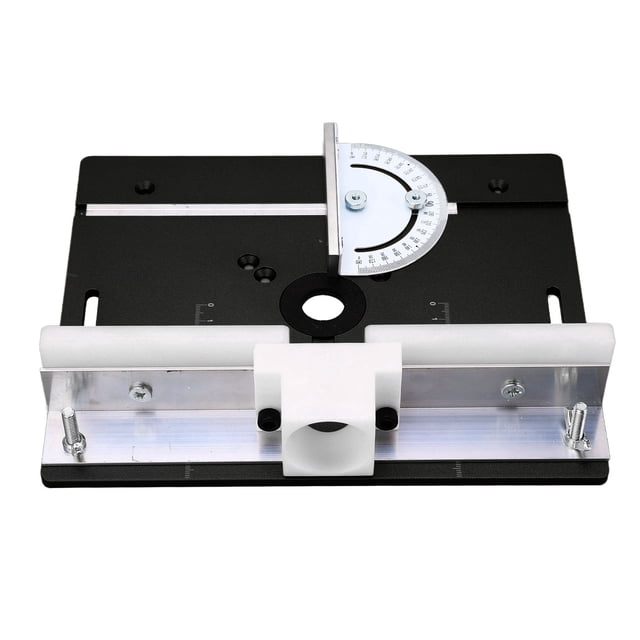 Router Table Insert Plate, Metal Router Flip Board Aluminum Woodworking Insert Base Plate Router Insert Plate Router Flip Plate with Angle Plate for Router Table Saw