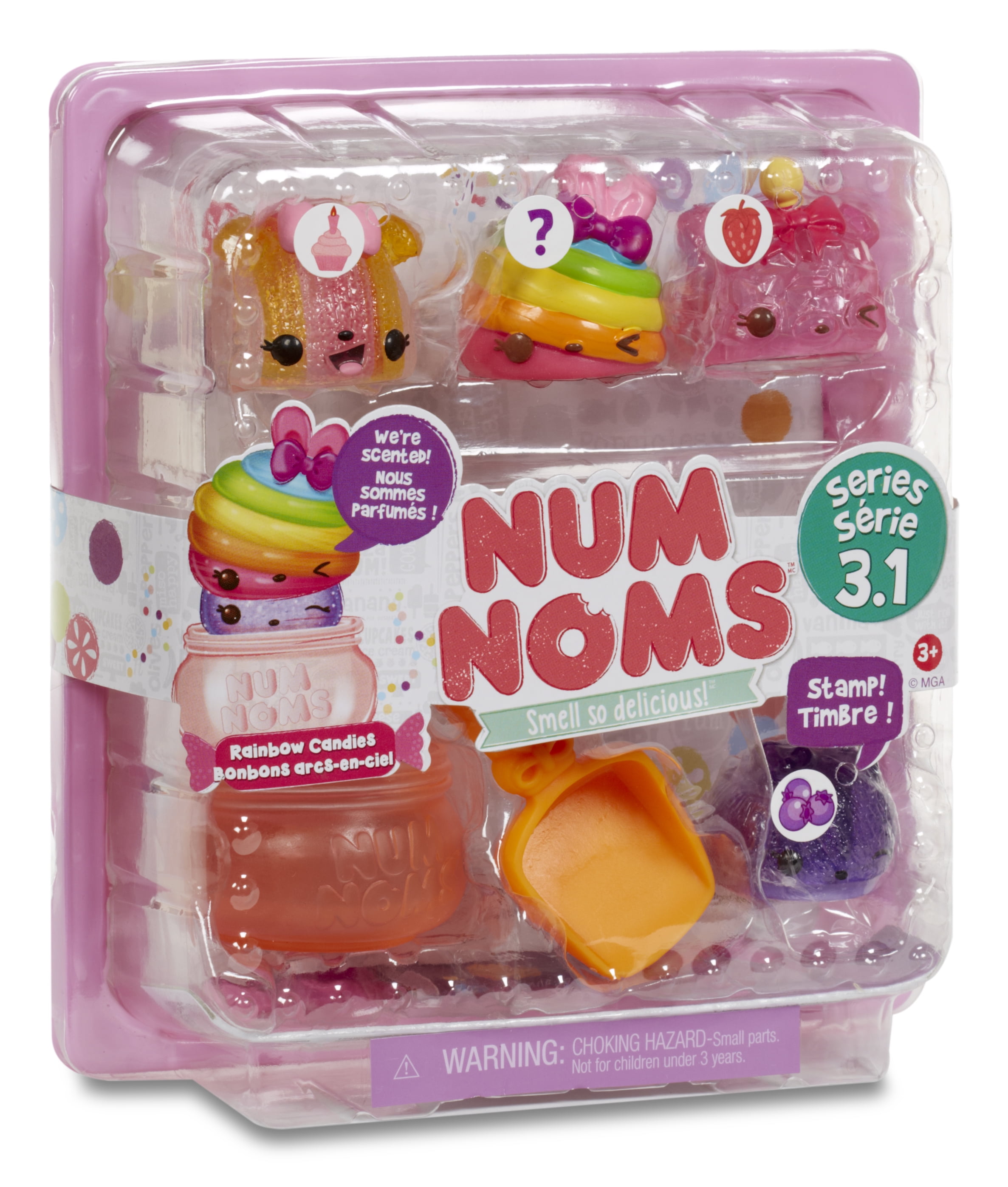 NUM NOMS Starter Pack Series 3 Rainbow Candies Toy Unboxing Review