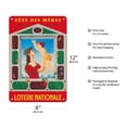 thumbnail image 2 of Mothers' Day - Drawn On Saturday May 25 - French National Lottery - Vintage Advertising Poster by F. Lesourt c.1963 - 8 x 12 inch Vintage Metal Tin Sign, 2 of 4