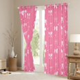 thumbnail image 3 of jejeloiu Kawaii Bow Tie Black Out Curtains,Cartoon Stars Print Curtains Pack of 2 (42x63 Each) For Girls Teens, 3 of 6
