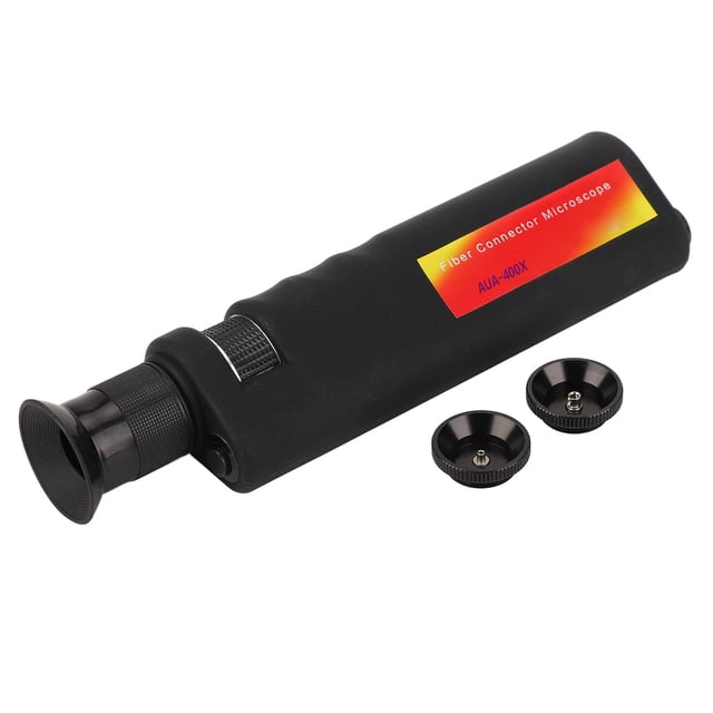 Handheld Fiber Optic Microscope, Optical Fiber End Magnifier Slip Resistant Rubber Shell For SC FC ST LC