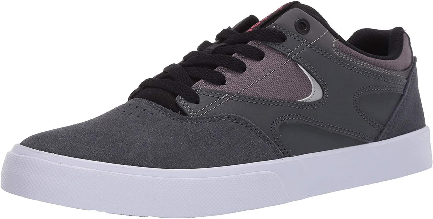 Grey/White/Grey 7 D M US DC Mens Kalis Vulc Casual Skate Shoe 