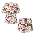 thumbnail image 4 of Lsque Mushroom Women's Short-Sleeved Pajama Set - 2 Piece Soft and Lightweight Sleepwear Set-XX-Large, 4 of 9