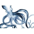 thumbnail image 2 of Medley, Elizabeth 14x11 White Modern Wood Framed Museum Art Print Titled - Octopus in the Blues, 2 of 4