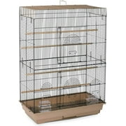 Flight Cage for Multiple Small s, Steel Metal and Plastic Cage Home Crate Enclosure for s, Standing cage, Brown/Black