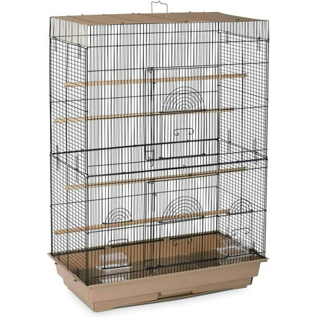 Flight Cage for Multiple Small s, Steel Metal and Plastic Cage Home Crate Enclosure for s, Standing cage, Brown/Black