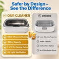 thumbnail image 5 of Ultrasonic Jewelry Cleaner,48KHz 350 ML Ultra Sonic Cleaner for Jewelry,Eyeglass,Rings,Watch Band,Dentures,Gift for Wife,Mom,Daughter, 5 of 8