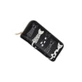 thumbnail image 2 of Qarigey Cartera larga para mujer, tarjetero para teléfono con gato para mujer, bolso con hilos bordados, monedero de piel sintética de gran Type2 NO2, 2 of 6