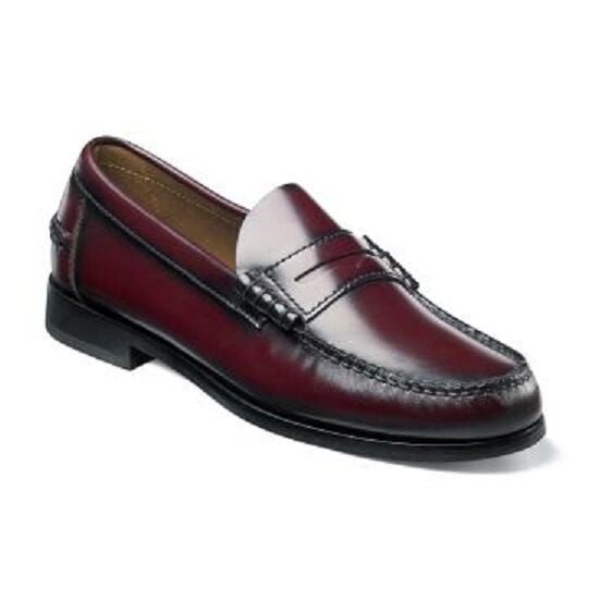 Florsheim Berkley Florsheim Men's Shoes Burgundy Leather Penny Loafer