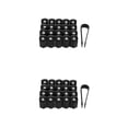 thumbnail image 3 of Sidaley Tapa de válvula de neumático de coche ABS de 20 piezas, repuesto de pieza de protección de vehículo Hexagonal Universal, accesorios Negro 2piezas, 3 of 6