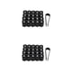thumbnail image 2 of Riwesomey 20 piezas ABS tapa de válvula de neumático de coche portátil elegante de moda Universal Hexagonal protector de vehículo negro Negro 2piezas, 2 of 6