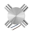 thumbnail image 4 of Inteprter Moderna lámpara LED de pared de 4 colores, lámpara de techo de aluminio, decoración para interiores y exteriores, 4 cabezales, 4 W, CA 85-265 Iluminación y accesorios No.1 Inteprter HA024782-01, 4 of 6