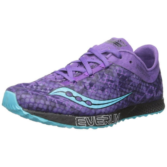 Saucony Women's Endorphin Racer 2 Track Shoe, Purple/Teal, 5.5 M US