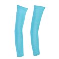 thumbnail image 4 of Mangas elásticas de color azul claro y medio para protección solar, protección UV, para deportes al aire libre, 4 of 8