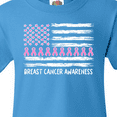 thumbnail image 4 of Inktastic Breast Cancer Awareness Pink Ribbons and Flag Youth T-Shirt, 4 of 5