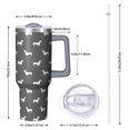 thumbnail image 2 of OBREWU Dachshund Tumbler with Handle and Lid,Dachshund 40oz Double Wall Vacuum Insulated Tumbler,Cups Gift for Women and Men, 2 of 7