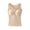 Beige, variant on Women Sleeveless Thermal Tank Top with Built-in Bra Fleece Lined Warm Base Layer Tunic Camisole Undershirt for Cold Weather