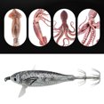thumbnail image 4 of (Con Video) 5.5g Camarones Horizontales Luminosos Egi Camarones Camarones Vientre Cebo Falso Al Por Mayor Gancho Explosivo Gancho Calamar Cebo Duro para Camarones (Estilo C), 4 of 9