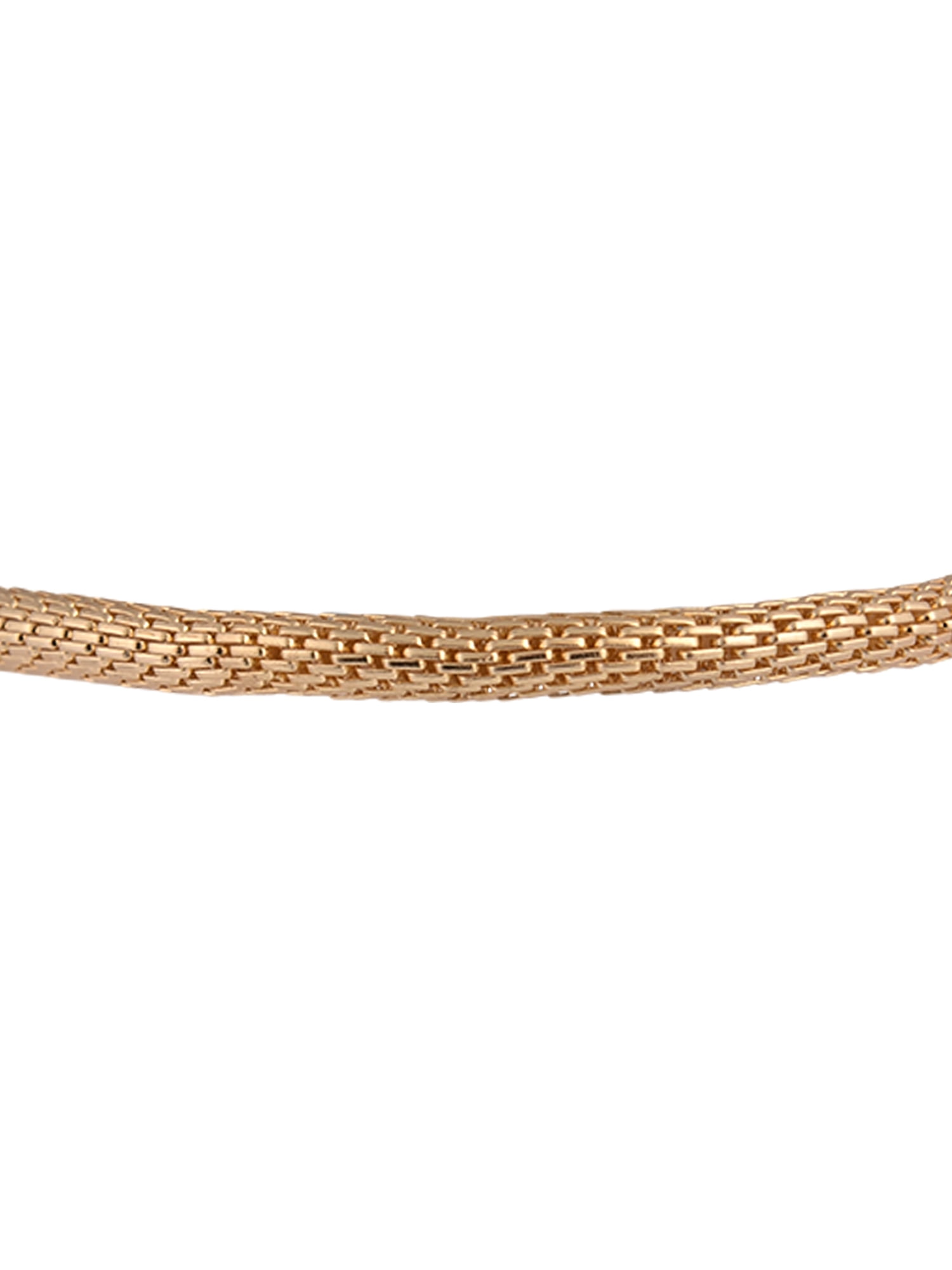 Time and Tru Goldtone Chain with Aqua Birthstone "March" Bracelet