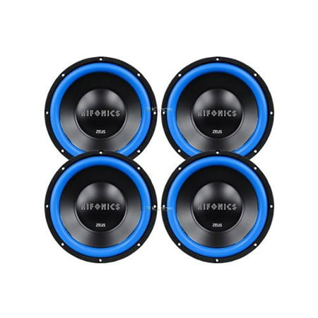 4) New Hifonics Zw12D4 Car Audio Zeus 12" Dvc 4 Ohm 2400 Watt Subwoofer Sub