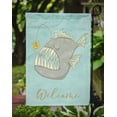 thumbnail image 3 of Carolines Treasures BB8567GF Frog Fish Welcome Flag Garden Size, 3 of 3
