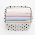 thumbnail image 7 of Cotton and Linen Desktop Storage Box, Miscellaneous Item Storage Box, Simple Pattern Storage Basket, Decorative Storage Basket, for Organizing Clothes, Toys, Books, and Daily Essentials, 7 of 7