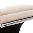 thumbnail image 3 of Linen Chaise Lounge Chair Massage Recliner Chair with Ergonomically 140° Backrest, Sleeper Chair, Upholstered Lounge Sofa Modern Long Lounger for Office Bedroom Living Room, Beige, 3 of 9