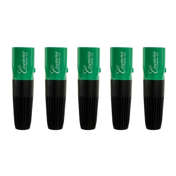 Dri Mark Dual Test Light Head, Add to any Dri Mark Counterfeit Detection Pen, Tests for Security Strips on US Currency, 5 Pack