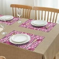 thumbnail image 3 of Pink Breast Cancer and Love Summer Placemats Table Placemats Set Of 4-Linen Kitchen Washable Placemats Table Mats 11.8"x17.7" Non-Slip Heat Resistant, 3 of 6