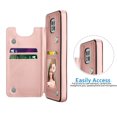 thumbnail image 4 of Cases for Moto G Stylus (2021) / G Stylus (2020) / Moto G Power (2021), Njjex Leather Flip Wallet Card Holder Case Cover for Motorola Moto G Stylus 6.4" inch, Rose Gold, 4 of 10